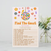 レトロ70のGroovyゲストベビーシャワーゲームを見つける 便箋 (スタンド正面)