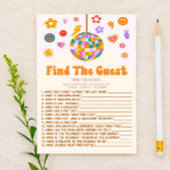 レトロ70のGroovyゲストベビーシャワーゲームを見つける 便箋