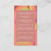 レトロ70ストライプ年代結婚の エンクロージャーカード (正面)