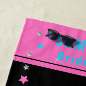 レトロ70ズネオンルックディスコボールバチェロレッテ ビーチタオル (インサイチュ)