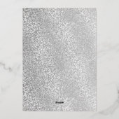 レトロ70ズネオンルックディスコボールバチェロレッテ 箔招待状 (裏面)