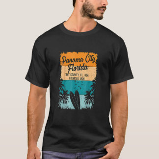 レトロ70ズパナマシティビーチフロリダFLお土産 Tシャツ