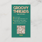 レトロ70ズレインボーアーチスターきらきら光るズ 名刺 (裏面)