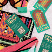 レトロ70ズレインボーアーチスターきらきら光るズ 名刺