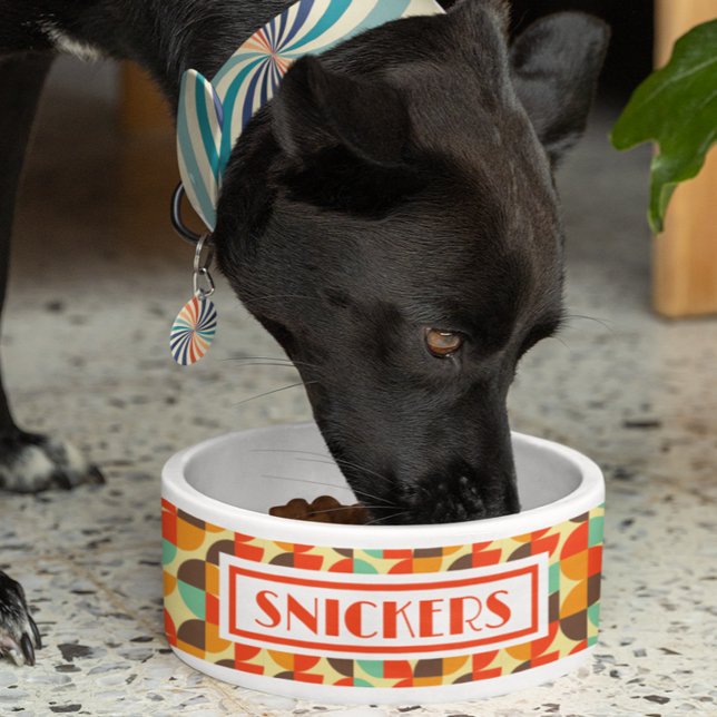 レトロ70パーソナライズされたs名 ボウル (クリエイターアップロード済み)