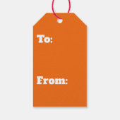 レトロ70ファンキーsパーソナライズ ギフトタグ (裏面)