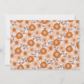 レトロ70年代のアーチ写真Boho日付を保存 セーブザデート (裏面)