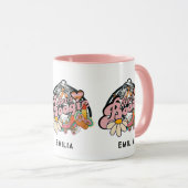 レトロ70年代のブギーディスコダンス ブライズメイド パーティー マグカップ (正面右)