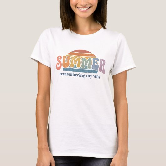 レトロ70年代の夏の夕焼け 私の原点  Tシャツ (正面)