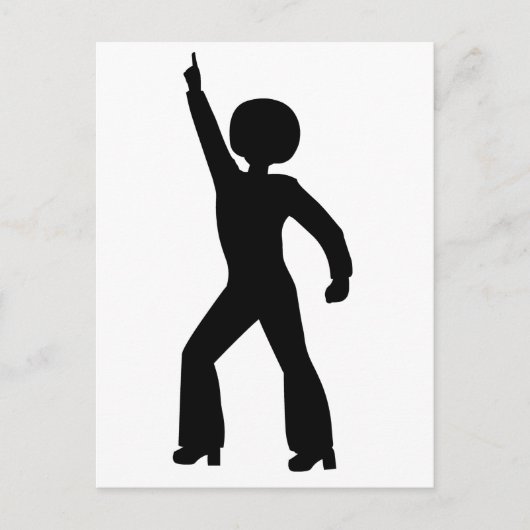 レトロ70年代の男性 ポストカード (正面)