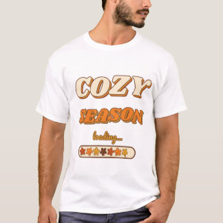 レトロ70年代の秋のタイポグラフィー あったかシーズン到来 Tシャツ
