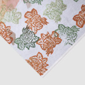 レトロ70年代の花 薄葉紙 (詳細)