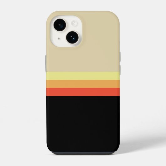 レトロ70年代カラーパレット iPhoneケース (裏面)