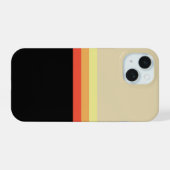 レトロ70年代カラーパレット iPhone 15ケース (裏面横)