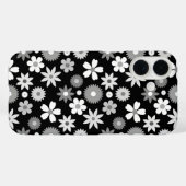 レトロ70年代スタイル花紋様単色柄 Case-Mate iPhoneケース (裏面 (横))