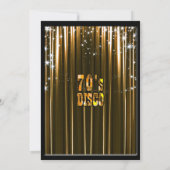 レトロ70年代ディスコパーティー招待状 招待状 (裏面)