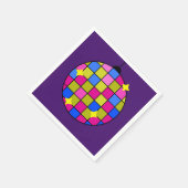 レトロ70年代ディスコパーティー スタンダードカクテルナプキン (角)