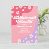 レトロ70年代ハッピーエンドウィークエンドスケジュール 招待状 (スタンド正面)