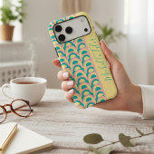 レトロ70年代パステル集合型モノグラムの Case-Mate iPhoneケース