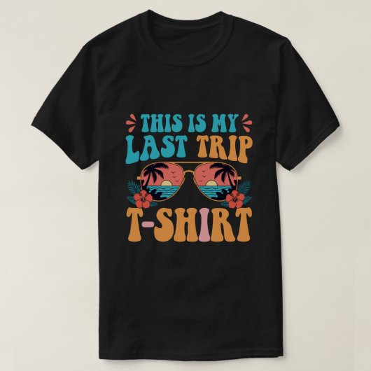 レトロ70年代ビーチ旅行 楽しい旅行の引用 夏 Tシャツ (デザイン正面)