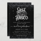 レトロ70年代最後のディスコバチェロレッテ週末 招待状 (正面/裏面)