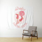 レトロ70年代花嫁のダンシングクイーンズバチェロレッテ タペストリー (インサイチュ(横))