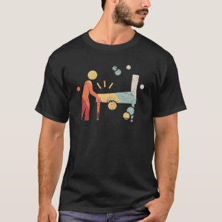 レトロ70年代 ピンボール アーケード プレーヤー ファミリー Tシャツ
