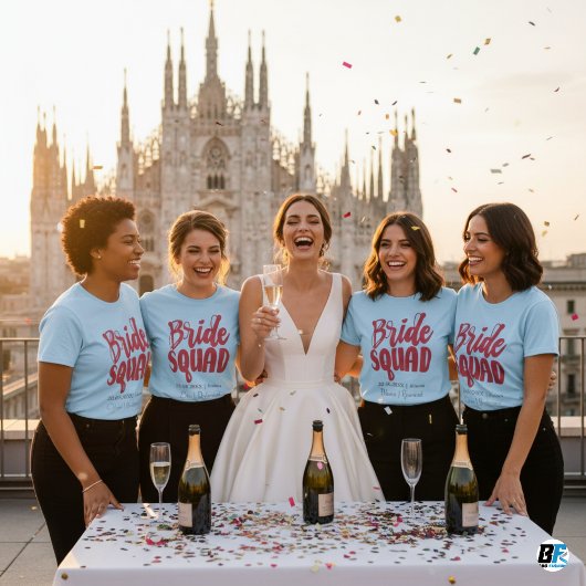 レトロ70年代 ブライドスクワッド ブライズメイド ネーム バチェロレッテ Tシャツ