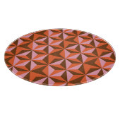 レトロ70年代：ヴィンテージパターン背景 カッティングボード (角)