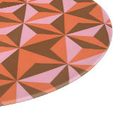 レトロ70年代：ヴィンテージパターン背景 カッティングボード (角)