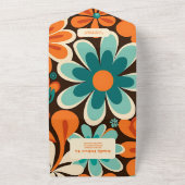 レトロ70結婚年代 オールインワン招待状 (外側)