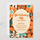 レトロ70結婚年代 招待状 (正面)