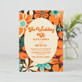 レトロ70結婚年代 招待状 (スタンド正面)