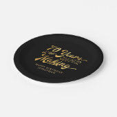 レトロ70誕生日70年メイキング・ライト ペーパープレート (アングル)