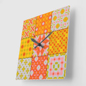 レトロ70 スクエア壁時計 (傾斜)