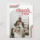 レトロ70 |写真結婚に感謝 サンキューカード (正面)