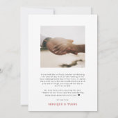 レトロ70 |写真結婚に感謝 サンキューカード (裏面)