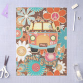 レトロ70sおもしろいハイファンキーピカラフルヴァンピースサイン 薄葉紙 (クラフト)