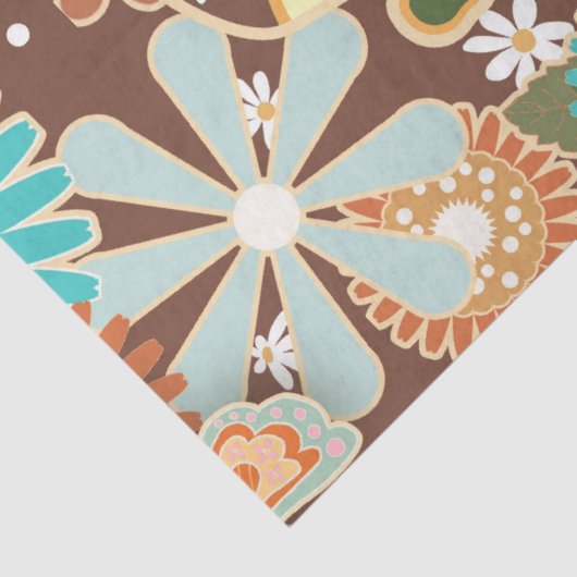 レトロ70sおもしろいハイファンキーピカラフルヴァンピースサイン 薄葉紙 (詳細)