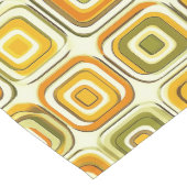 レトロ70sの幾何学模様（暖かいトーン） ショートテーブルランナー (コーナー)