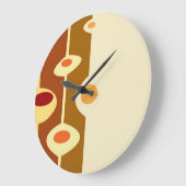 レトロ70sの抽象美術 ラージ壁時計 (傾斜)