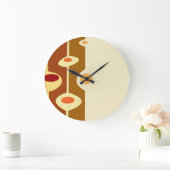 レトロ70sの抽象美術 ラージ壁時計 (ホーム)