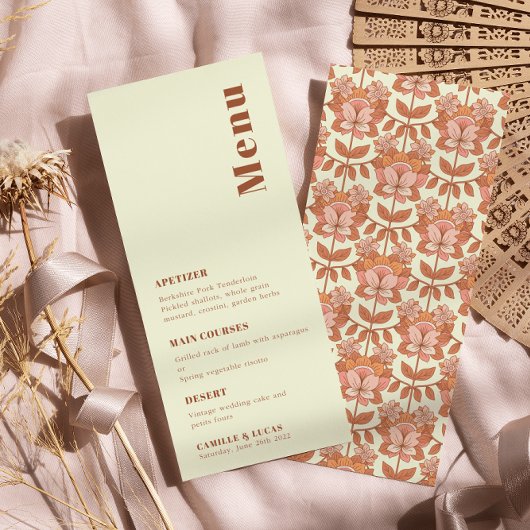 レトロ70sオインスパイアレンジ結婚のメニュー メニュー