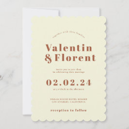 レトロ70sオインスパイアレンジ結婚式招待状 招待状