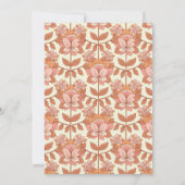 レトロ70sオインスパイアレンジ・ウェディング日付を保存 招待状 (裏面)