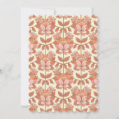 レトロ70sオインスパイアレンジ・ウェディング日付を保存 招待状 (裏面)