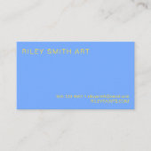 レトロ70sオレンジイエローパープルカラフル抽象芸術 名刺 (正面)