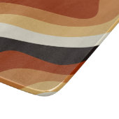 レトロ70sオレンジグルービーヒッピーパーソナライズされた カッティングボード (角)