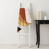 レトロ70sオレンジグルービーヒッピーパーソナライズされた シェルパブランケット (インサイチュ)