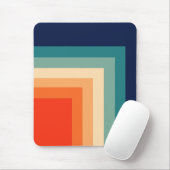 レトロ70sカラーパレットタペストリー マウスパッド (マウス)